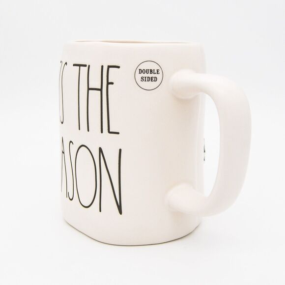 Rae Dunn Christmas Mug – Tis' The Season, 16oz Double-Sided Ceramic Coffee Mug - Picture 5 of 10